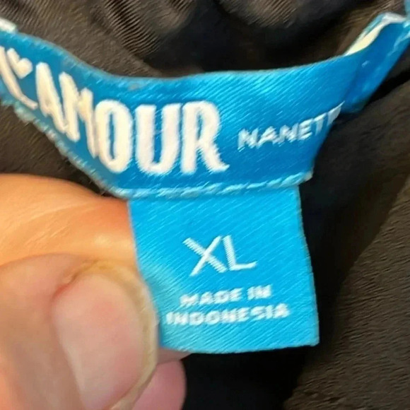 WOMENS L'AMOUR‎ BLACK SPAGHETTI STRAP JUMPSUIT XL - Picture 5 of 9